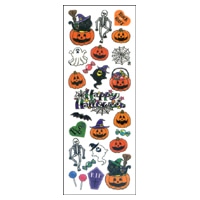 #奥山商会  ラメ入りシール  HAPPY HALLOWEEN HR864