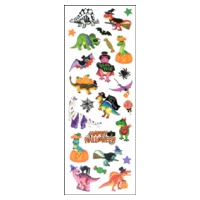 #奥山商会  ラメ入りシール  恐竜ハロウィーン HR867