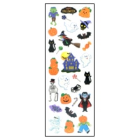 #奥山商会  ラメ入りシール  ハロウィーンおばけ HR868
