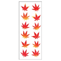 #奥山商会 シール ラメ入りシール  紅葉2列 ZR544