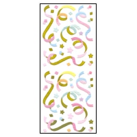 #奥山商会 シール ペーパーシール  Sun SAM 金箔リボン PS204