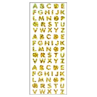 #奥山商会 シール プリズムシール  アルファベット大 ゴールド PMS459