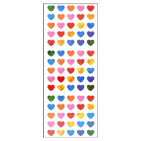 #奥山商会 シール オーロラシール  ハート虹色8mm AU614