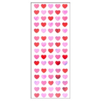 #奥山商会 シール オーロラシール  ハート5列,3色 AU621