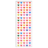 #奥山商会 シール オーロラシール  ハートカラフル6mm AU814