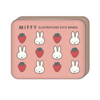 #スクエア(国内販売のみ）  ミッフィー 缶入り ステッカー  ピンク BW25-1