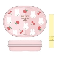 #スクエア(国内販売のみ）  ミッフィー 保温庫対応ランチボックス 300ml 300ml 食洗機対応 ピンク BW25-6