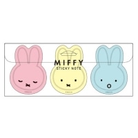 #スクエア(国内販売のみ）  ミッフィー クリアケース ダイカット付箋  パステル BW25-19