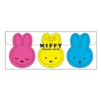 #スクエア(国内販売のみ）  ミッフィー クリアケース ダイカット付箋  蛍光 BW25-20