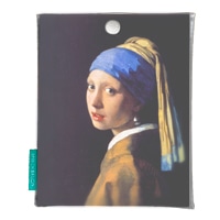 #スピーチバルーン ポーチ Hフラットポーチｖ  Vermeer-Pearl Earring BE F-255-05