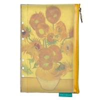 #スピーチバルーン ポーチ A5size-ポーチｖ  Gogh-Sunflower BE F-256-08