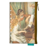 #スピーチバルーン ポーチ A5size-ポーチｖ  Renoir-at the Piano BE F-256-09