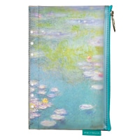 #スピーチバルーン ポーチ A5size-ポーチｖ  Monet-WaterLilies(W.1728) BE F-256-14