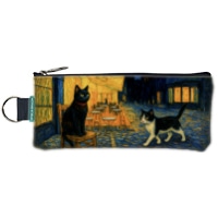 #スピーチバルーン 収納用品 旅する猫ペンケース ★ ゴッホとCaf? P-320-23