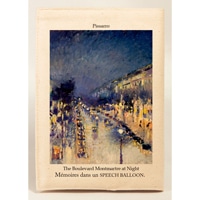 #スピーチバルーン ブックカバー 文庫カバーv 文庫版 Pissarro-Montmartre B-512-28