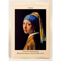 #スピーチバルーン ブックカバー 文庫カバーv 文庫版 Vermeer-Pearl Earring B-512-66