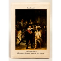 #スピーチバルーン ブックカバー 文庫カバーv 文庫版 Rembrandt-Night Watch B-514-77