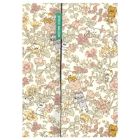 #スピーチバルーン 読書関連小物 ブックカバー  花あそび猫･PL B-526-26