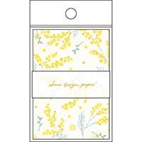 #パインブック メモ帳 シアーデザインペーパーメモ  イラスト･イエロー s606013