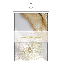 #パインブック メモ帳 シアーデザインペーパーメモ  フォト･ベージュ s607014