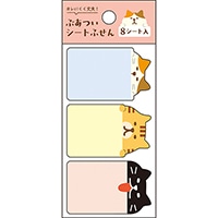 #パインブック 付箋 分厚いシートふせん  ねこ･縦 s608012