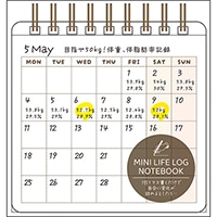 #パインブック ノート ミニライフログノート  マンスリー s609011