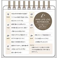 #パインブック ノート ミニライフログノート  ウィークリー s609012