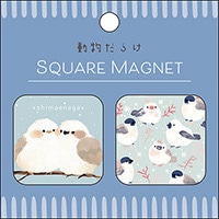 #パインブック 事務小物 缶マグネット･動物だらけ  とり k604014