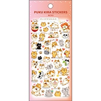 #パインブック シール ぷくキラシール  ねこ t621011