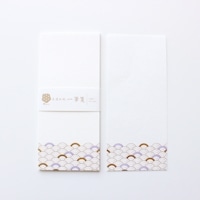 #古川紙工 レター 美濃和紙･一筆箋  青海波文様 fuku1-0012