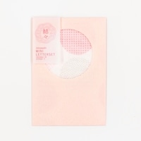 #古川紙工 レター 美濃和紙･ミニレターセット  丸小紋 fuku2-0013