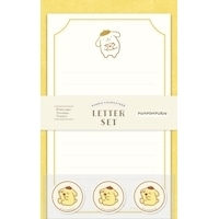 #古川紙工(国内販売のみ） レター 箔押しミニレターセット  ポムポムプリン SS77