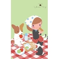 #古川紙工(国内販売のみ） ノート 中綴じ変形ノート B6 PICNIC XH39
