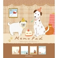 #古川紙工 メモパッド メモパッド  雪景色とわんこ LM361
