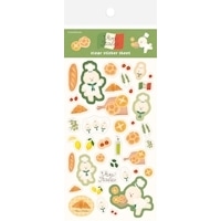 #古川紙工 シール 透明シールシート･イタリア  パンわんこ QS344