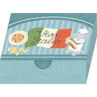 #古川紙工 メモ 箱入りメモ･イタリア  パスタわんこ LM370