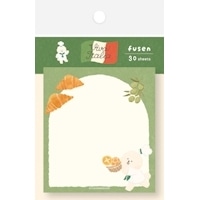 #古川紙工 付箋 付箋･イタリア  パンわんこ QF253