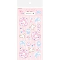 #古川紙工 シール シールシート  サクラと白い鳥 QS364