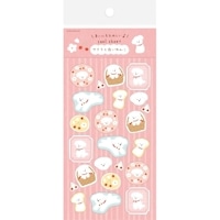 #古川紙工 シール シールシート  サクラと白いわんこ QS365