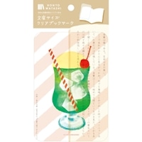 #古川紙工 読書関連小物 文庫クリアブックマーク 1枚入 クリームソーダ QE215