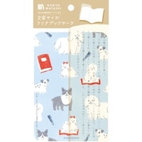 #古川紙工 読書関連小物 文庫クリアブックマーク 1枚入 本といぬ QE224