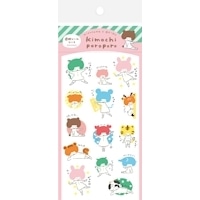 #古川紙工(国内販売のみ） シール 透明シールシート 大 アニマル QS399