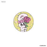 #フタバ(国内販売のみ） 身辺雑貨 エスターバニー･缶バッジ  ローズ F0652521