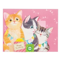 #日本ホールマーク オルゴールカード 誕生お祝い オルゴール ＧＨＢＯＣ猫ミックス 811273