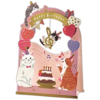 #日本ホールマーク(国内販売のみ） カード 誕生お祝い･立体ゲート･キャット  立体ゲート･キャット 849993