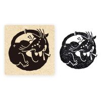 #表現社 スタンプ･黒ねこ意匠  くるり 26-988