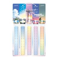 #共栄プラスチック 筆記関連小物 そら色定規 ディスプレイセット  SET-454-J