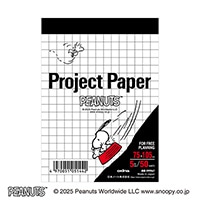 #オキナ(国内販売のみ） レポートパッド プロジェクトペーパー A7 PEANUTS PPPA7