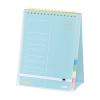 #ソニック ノート ズボラ勉強･要点チェックリスト･100日分･スタンドタイプ 2連メモ ライトブルー SP-2441-LB