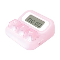 最終#ソニック  ぽこぽこスタディタイマー LED付 ピンク SP-4013-P